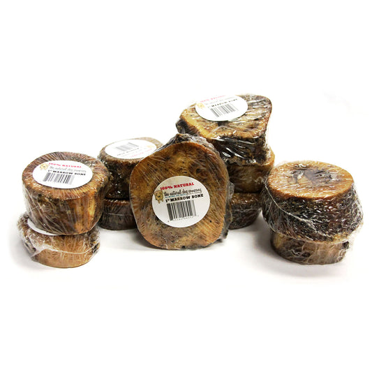 1-2" Beef Marrow Bone (Bulk - Shrinkwrapped)- Pack of 10