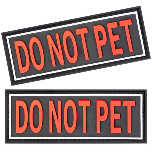 Dogline 3D Rubber Do Not Pet Removable Accessories for Dog Harness and Vest