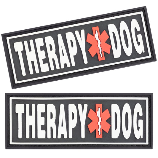 Dogline 3D Rubber Therapy Dog Removable Accessories for Dog Harness and Vest