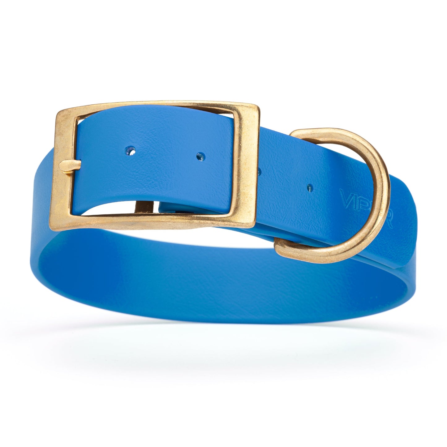 Viper Biothane Waterproof Collar - Brass Hardware - Size XXL, 1.5 in Wide (24 to 28 inches)