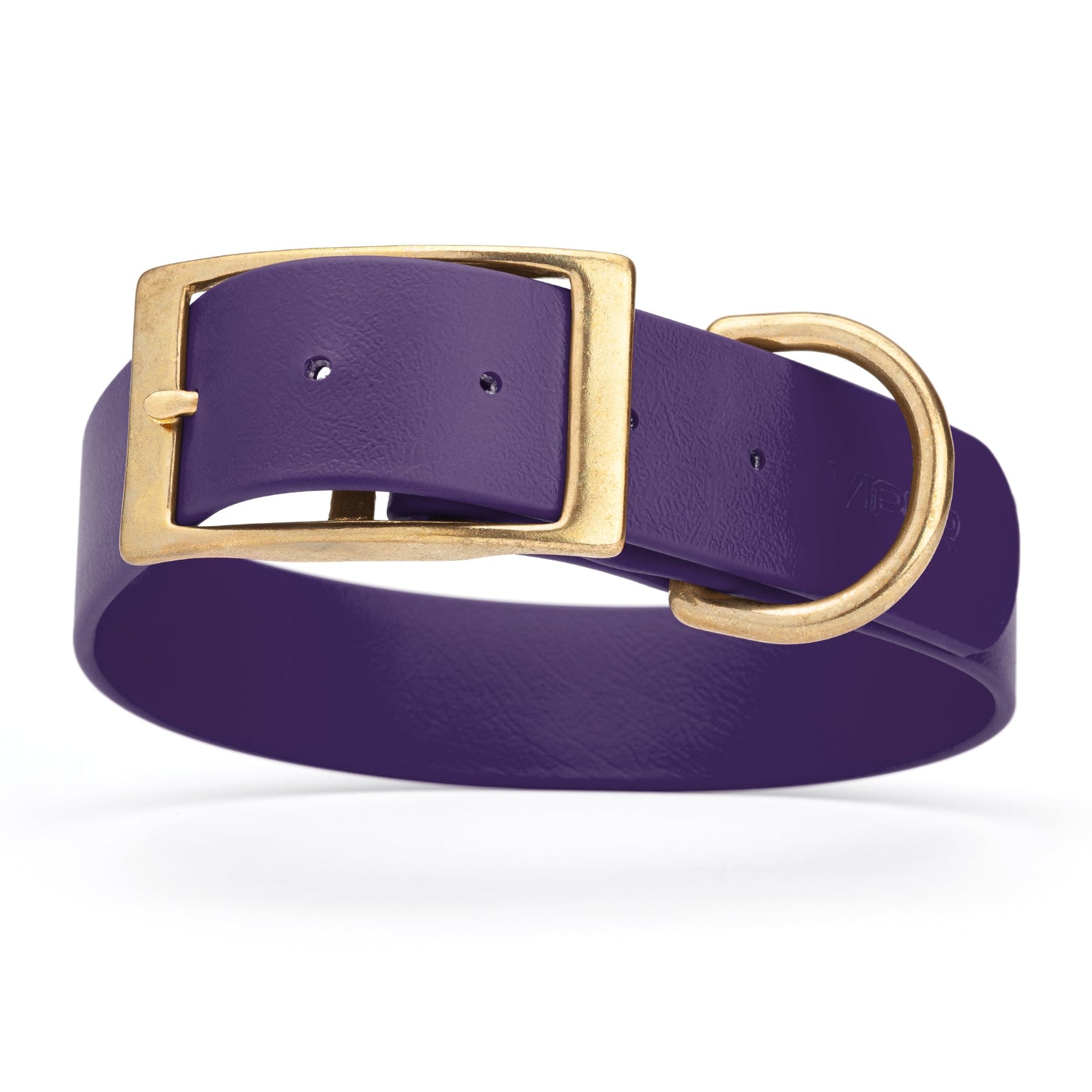 Viper Biothane Waterproof Collar - Brass Hardware - Size XXL, 1.5 in Wide (24 to 28 inches)