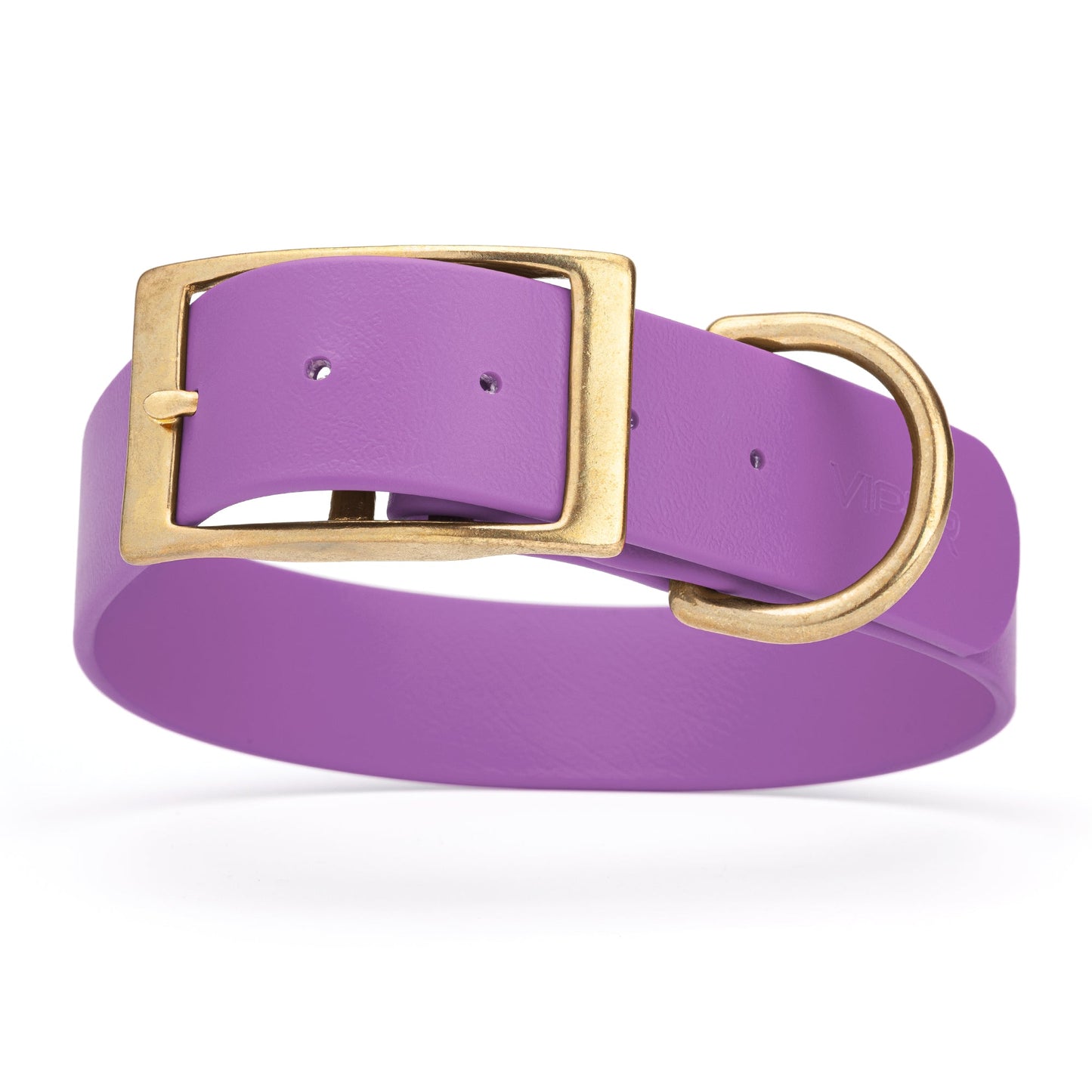 Viper Biothane Waterproof Collar - Brass Hardware - Size XXL, 1.5 in Wide (24 to 28 inches)