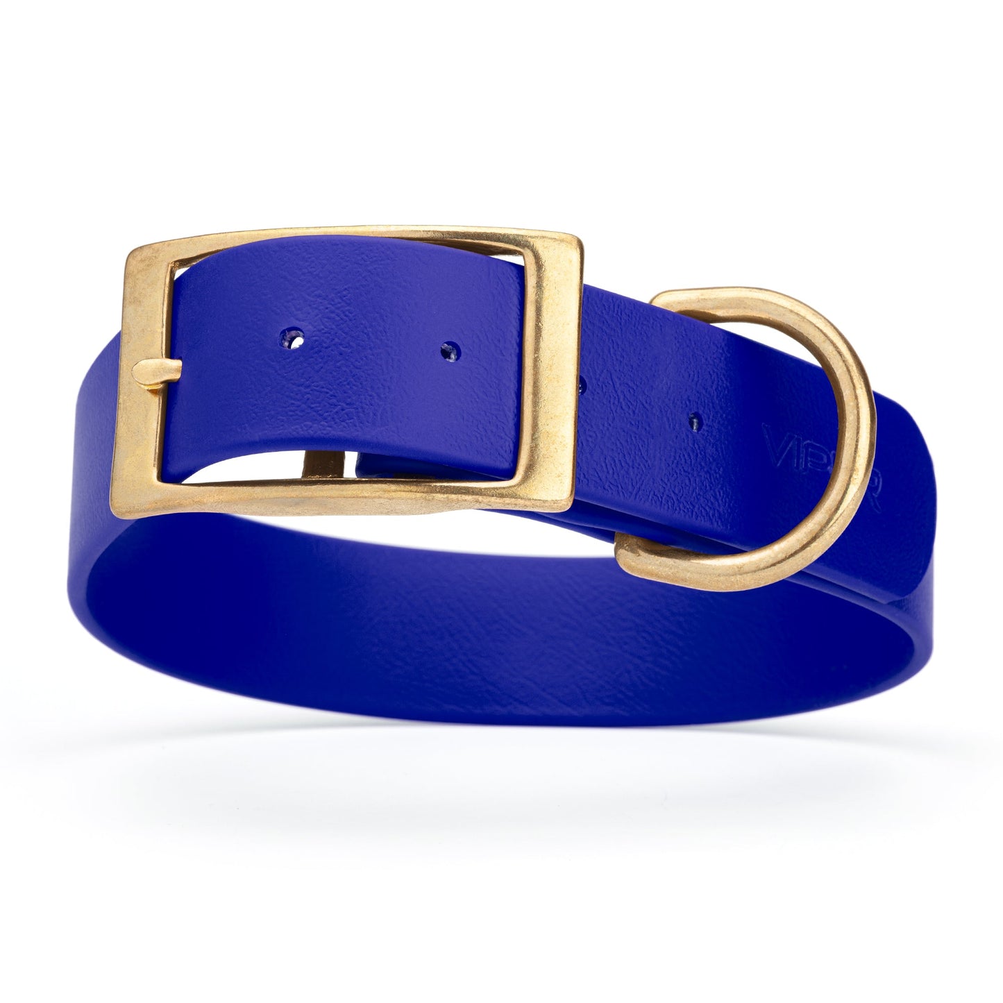 Viper Biothane Waterproof Collar - Brass Hardware - Size XL, Wide (20 to 24 inches)