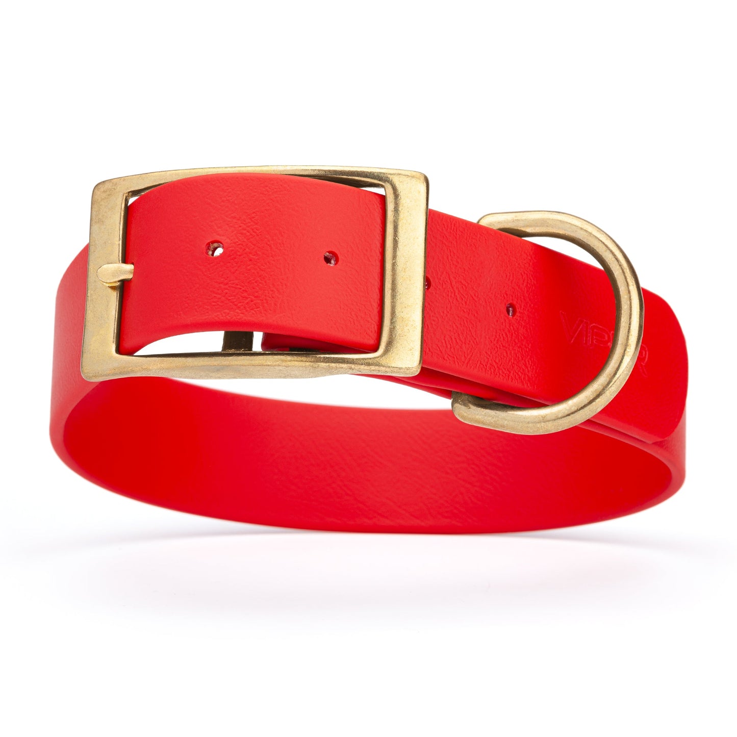 Viper Biothane Waterproof Collar - Brass Hardware - Size XXL, 1.5 in Wide (24 to 28 inches)