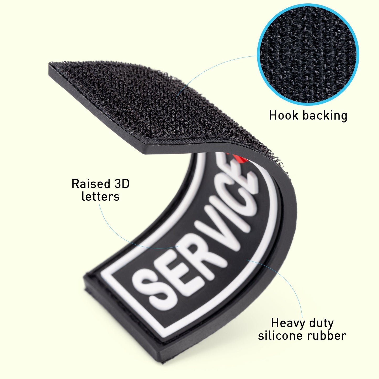Dogline Service Dog 3D Rubber Accessories