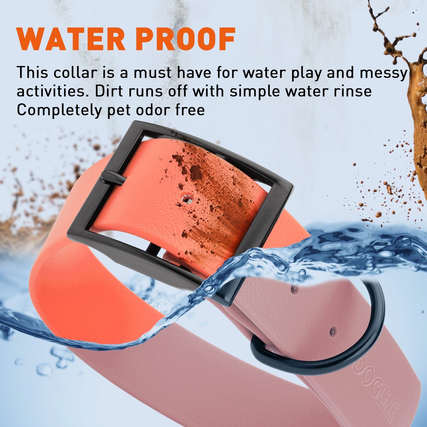 Biothane Waterproof Collar - Wide - XL (20 to 24 inches)