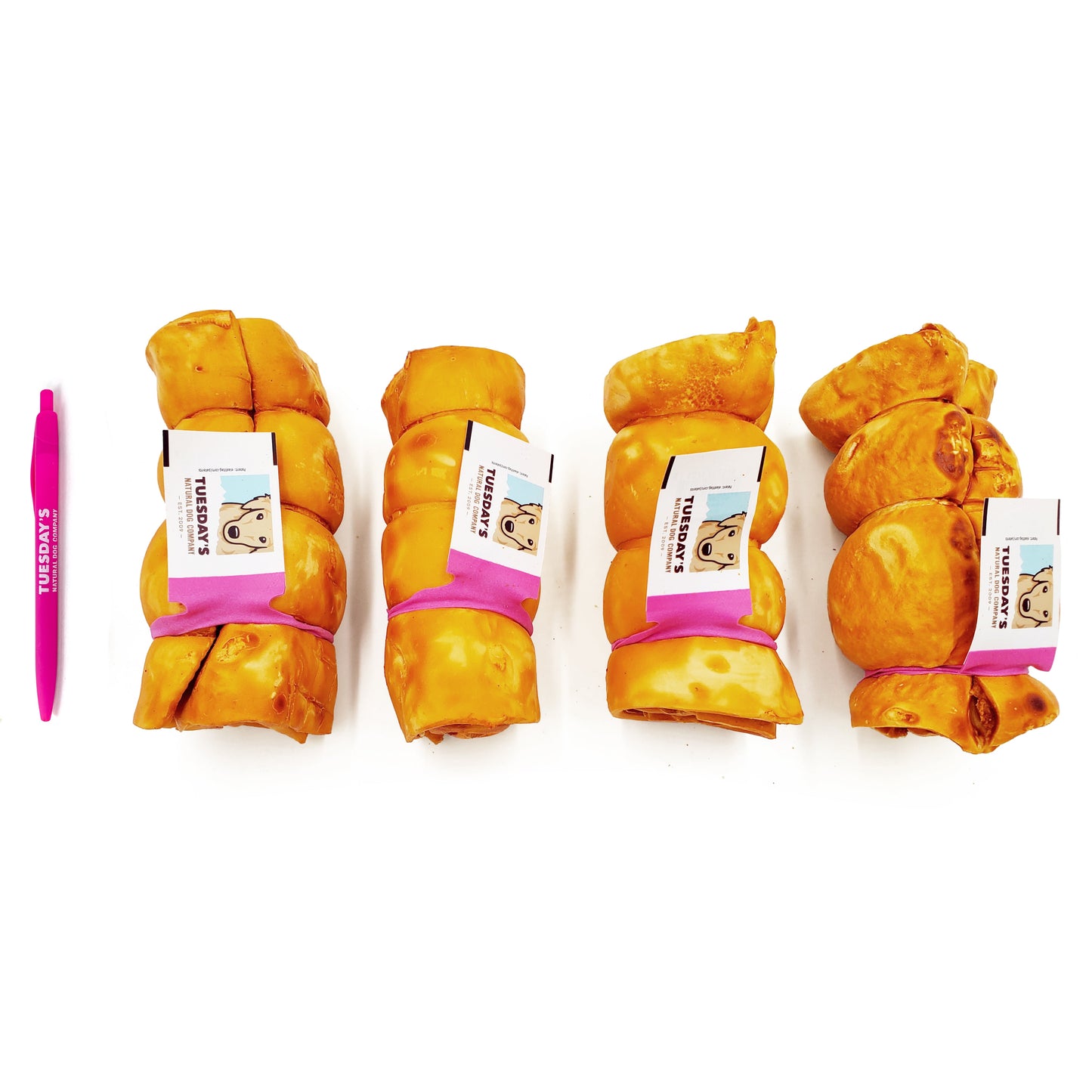 5-6" Peanut Butter Basted Cheek Roll (Bulk)- Pack of 10