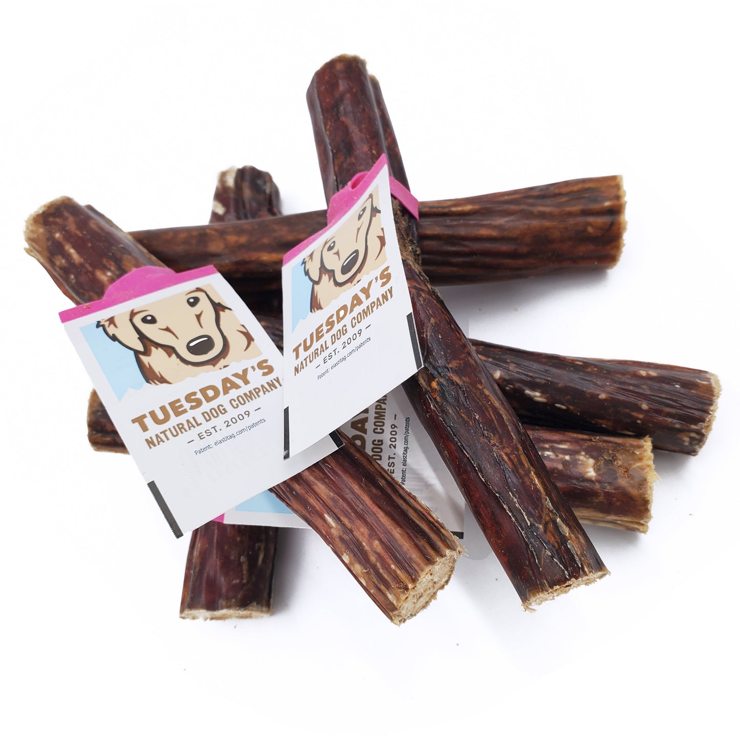 6" Pork Chewy Bulls (Bulk)- Pack of 25