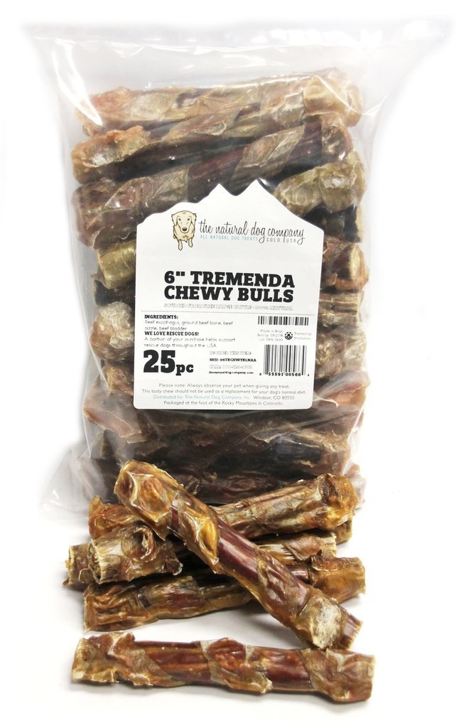 6" Tremenda Chewy Bulls (Bulk) - Pack of 25