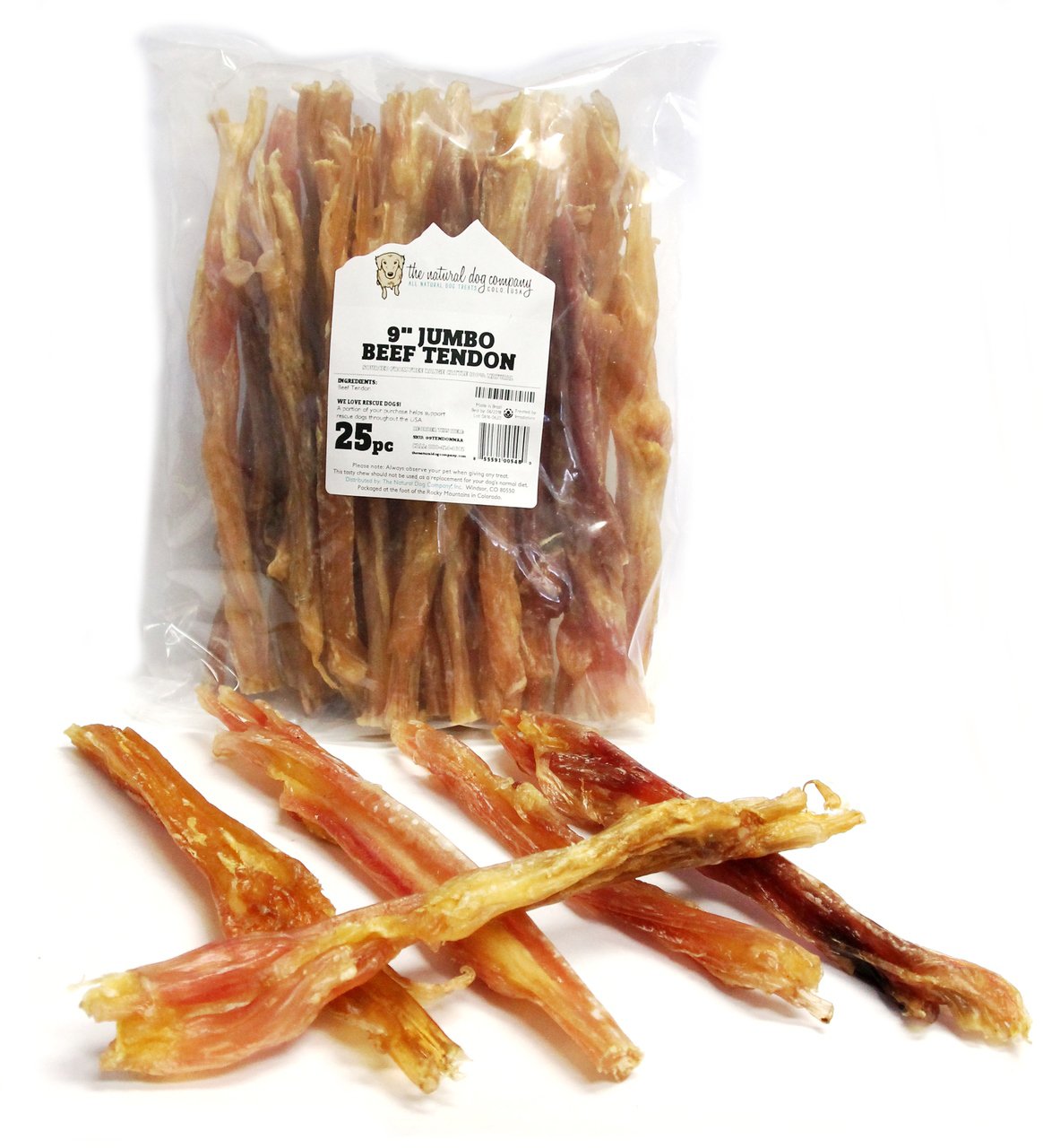 Extra Large Beef Tendon (Bulk) - Pack of 25