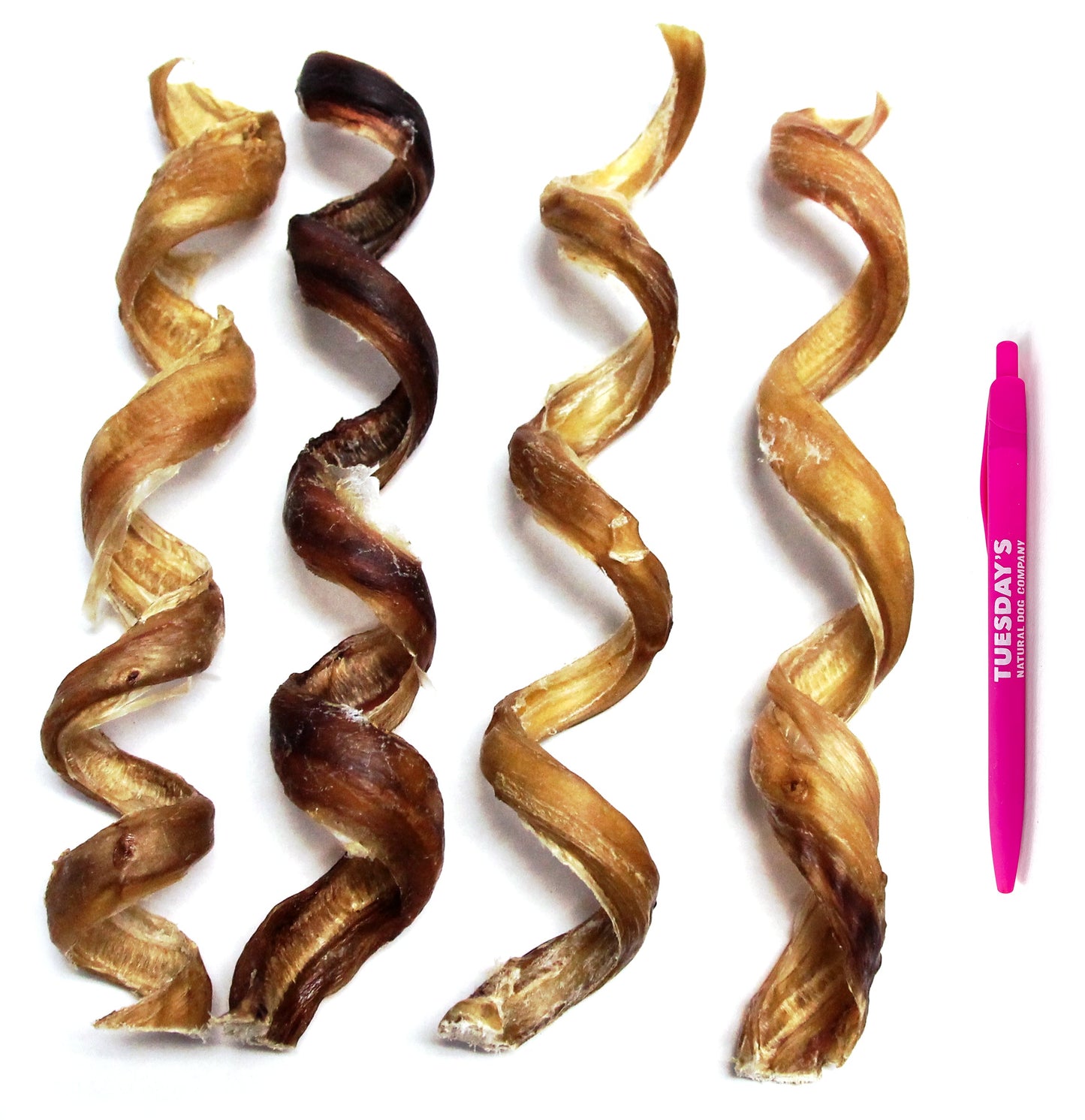 9" Curly Bully Sticks - Natural Scent (Bulk) - Pack of 25