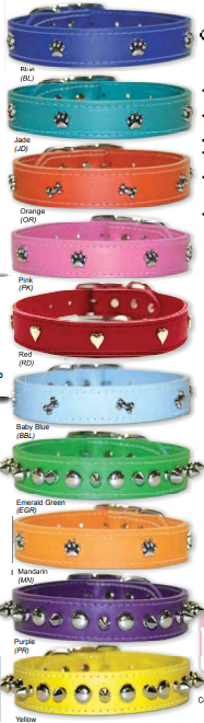 Signature Leather Faux Croco Collars (Bones)