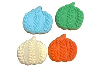 Fall Seasonal- Patchwork Pumpkins- Tray of 16