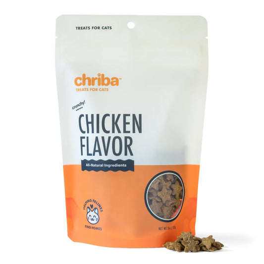 CHRIBA CHICKEN CRUNCHY CAT TREATS- 3oz