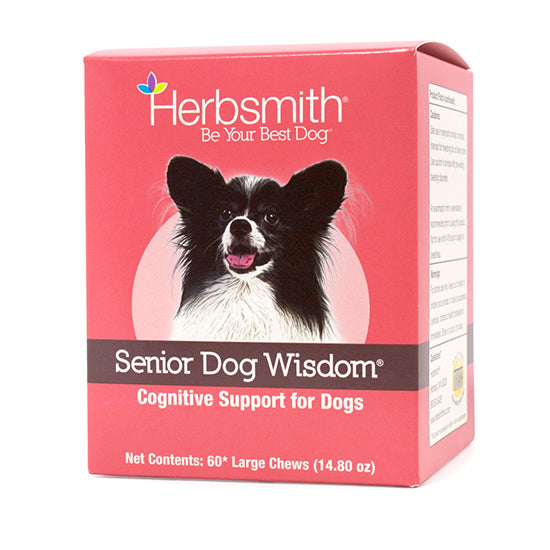 Herbsmith Senior Dog Wisdom cognitive support supplement box