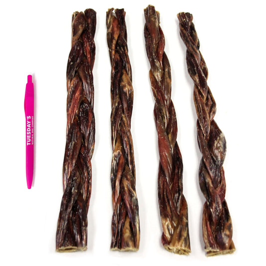 12" Braided Gullet Sticks (Bulk) - Pack of 25