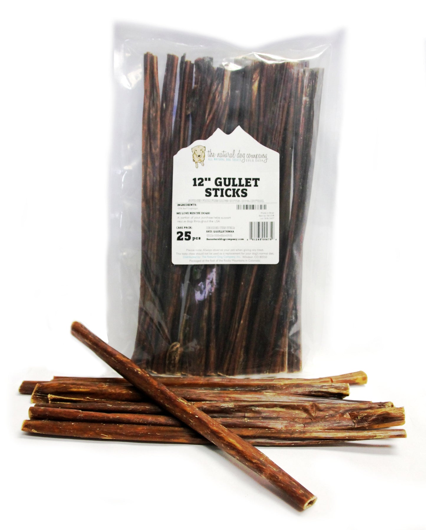 12" Gullet Sticks (Bulk)  - Pack of 25