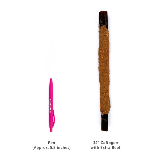 12" Collagen Cravings with Extra Beef (Bulk)- Pack of 25