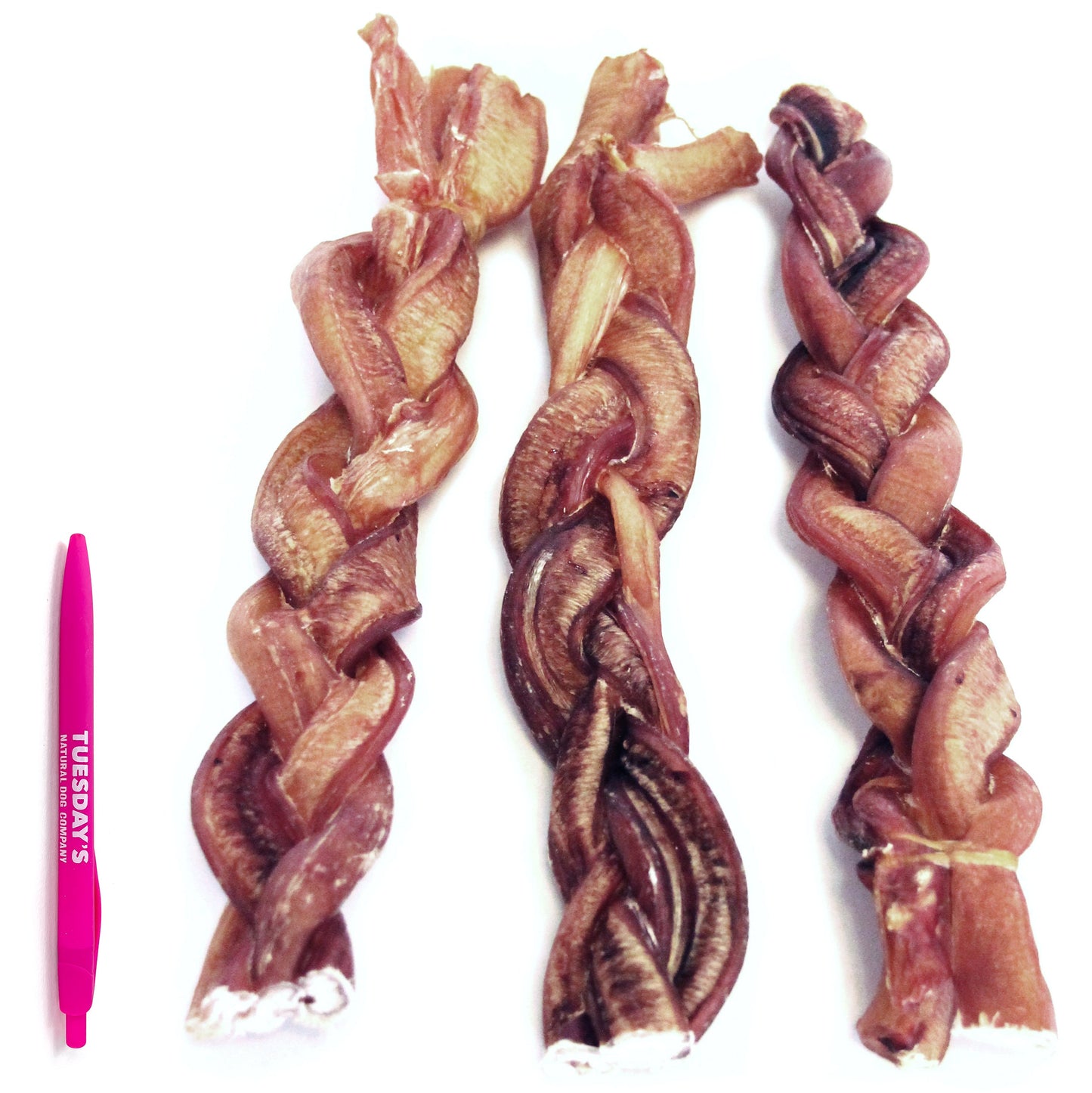 12" Jumbo Braided Bully Stick - Odor Free (Bulk) - Pack of 25