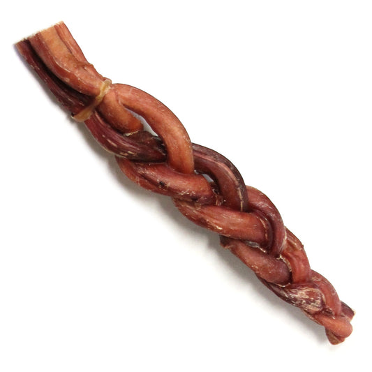 12" Jumbo Braided Bully Stick - Odor Free (Bulk) - Pack of 25