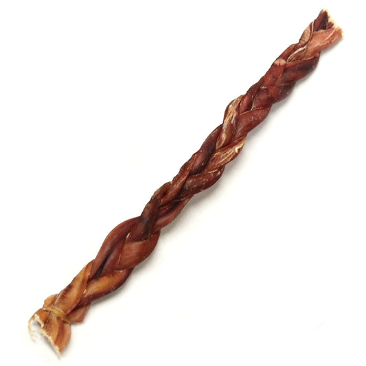 12" Standard Braided Bully Sticks - Odor Free (Bulk) - Pack of 25