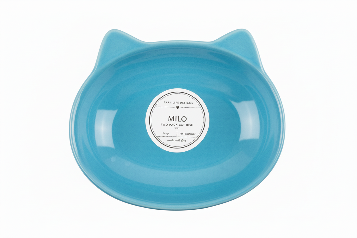 Milo 2-Pack Cat Dish Set