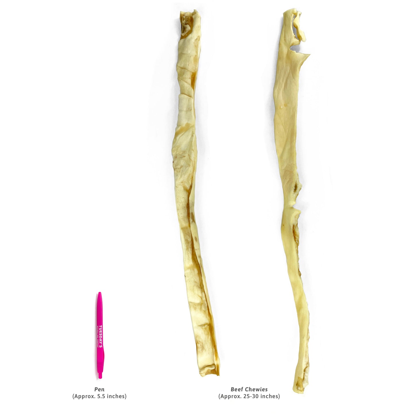 25-30" Beef Chewies - 5 Pack- EACH