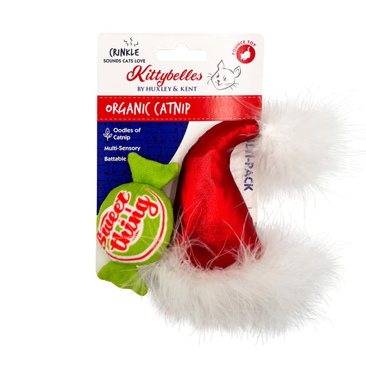 Santa Hat & Sweet Thing Candy 2pk Cat Toy - 30% Off