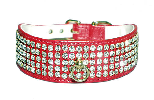 Majestic™ Collars (Jeweled Vinyl with Taper, Five Rows & Post)