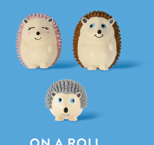 Fringe Studio ON A ROLL 3PC MINI LATEX DOG TOYS Case of 4
