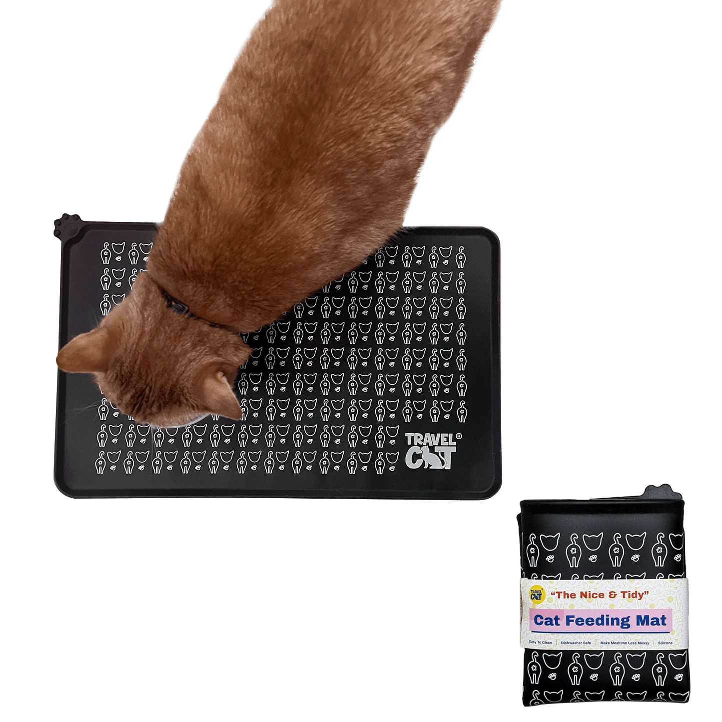 The Nice & Tidy Cat Food & Water Feeding Mat