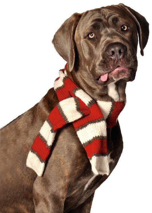 Scarves - White Red