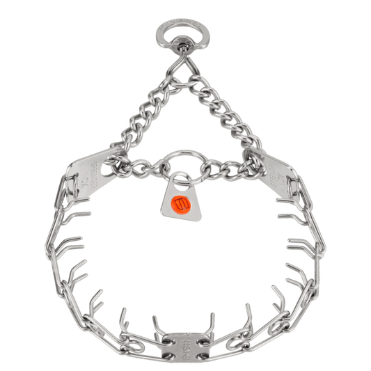 Herm Sprenger - MICRO-PLUS Training Collar with Center-Plate and Assembly Chain – Stainless steel