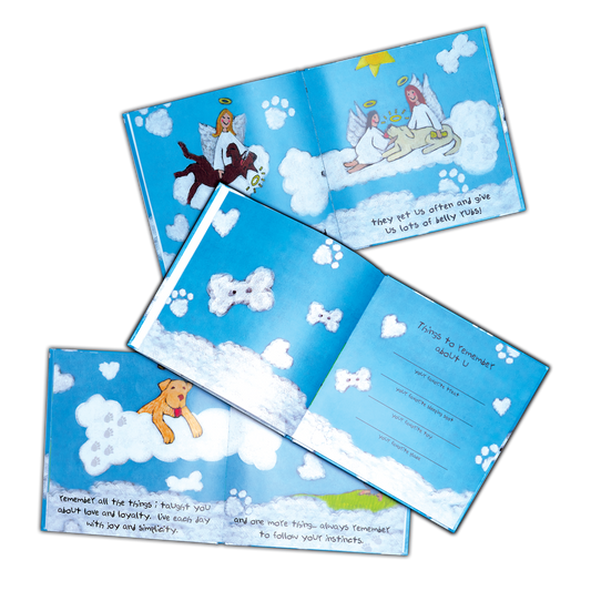 Sympathy Book - Paw Prints in Heaven