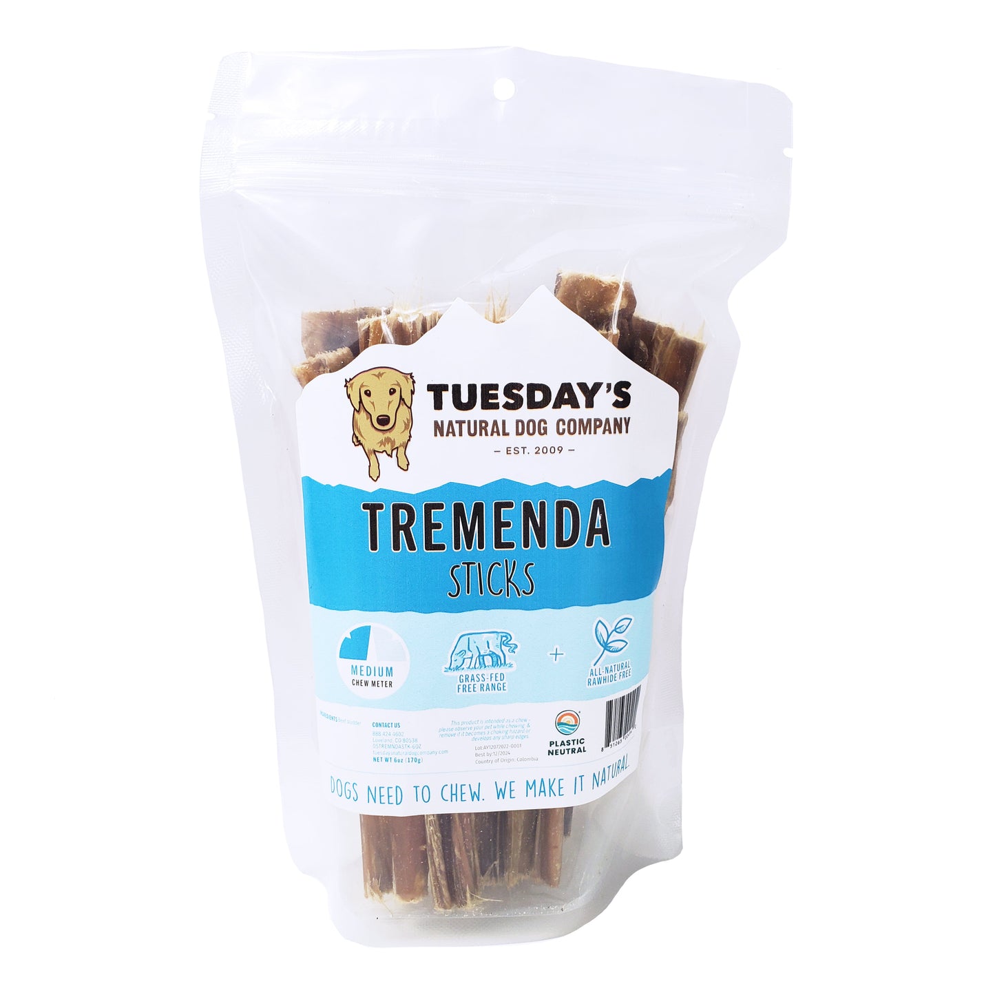 5" Tremenda Sticks - 6 oz- EACH