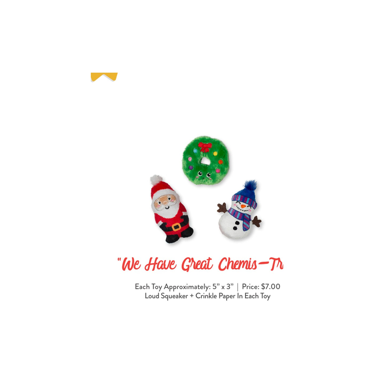 WE HAVE GREAT CHEMIS-TREE-packs of 4