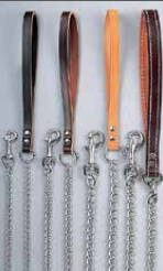 1-Ply Leather Leads (Lthr/Light Chain)