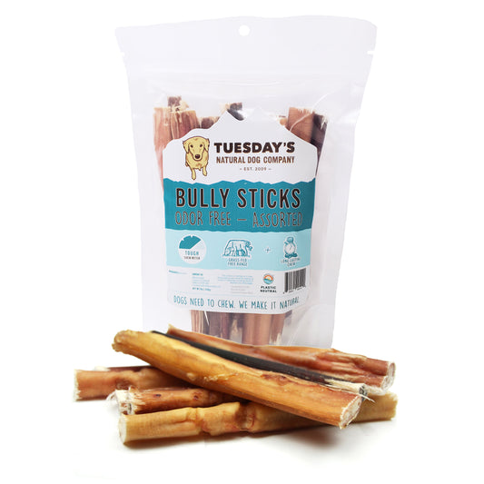 6" Bully Sticks Odor Free - 8 oz- EACH