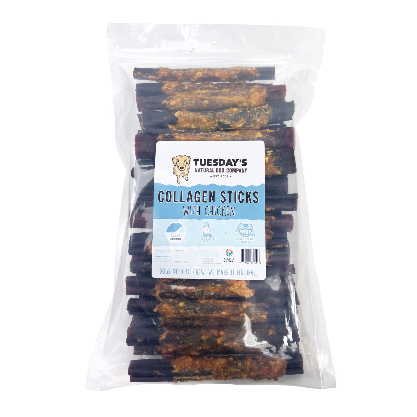 6" Collagen Cravings with Chicken (Bulk)- Pack of 25