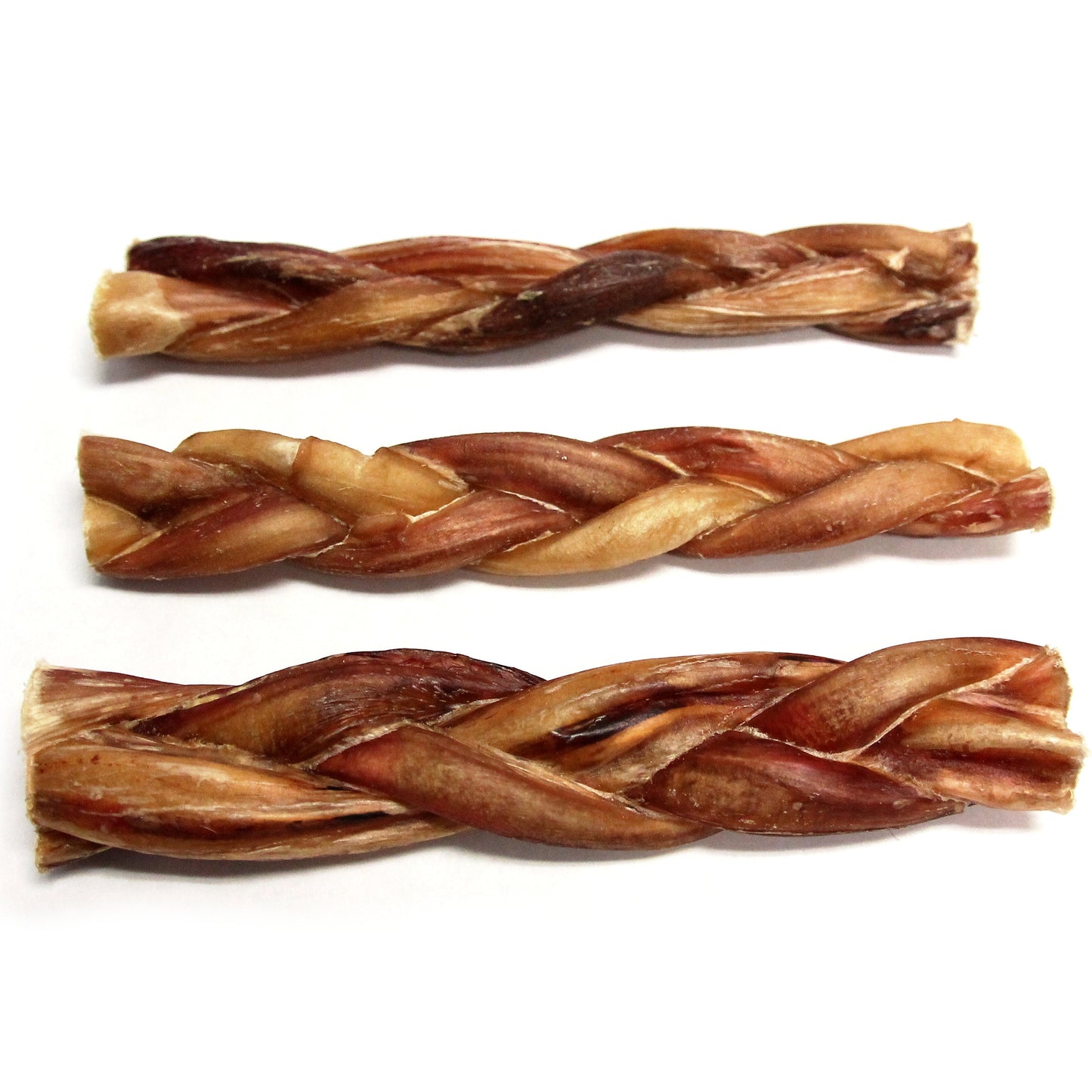 6" Thick Braided Bully Stick - Odor Free (Bulk)- Pack of 25