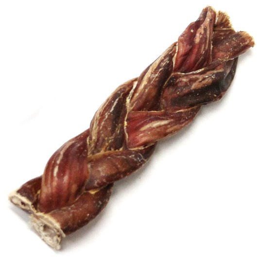 6" Thick Braided Bully Stick - Odor Free (Bulk)- Pack of 25
