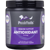 Peak Tails Antioxidant immune support chewable tablets for dogs in a black plastic jar