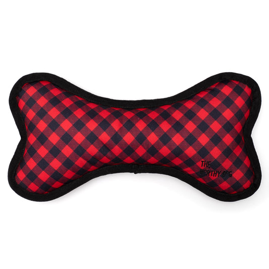 Bias Buffalo Plaid Bone Toy Small