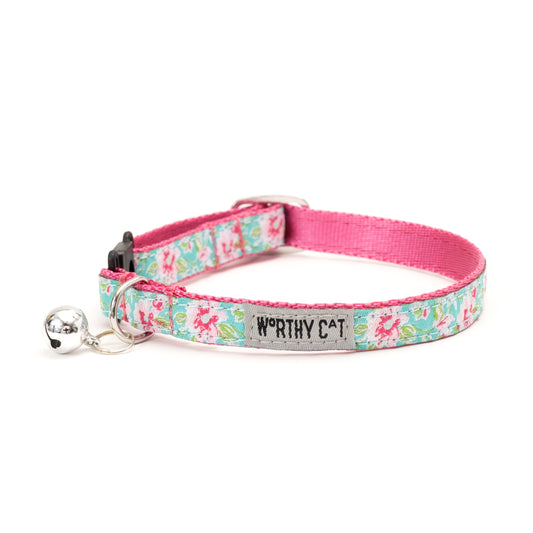 Watercolor Floral Cat Collar