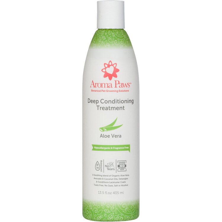 Aroma Paws Deep Conditioning Treatment bottle with aloe vera