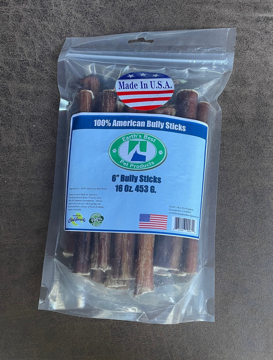USA Angus Bully Sticks -Bagged Packs (Thick Sized) W/ UPC