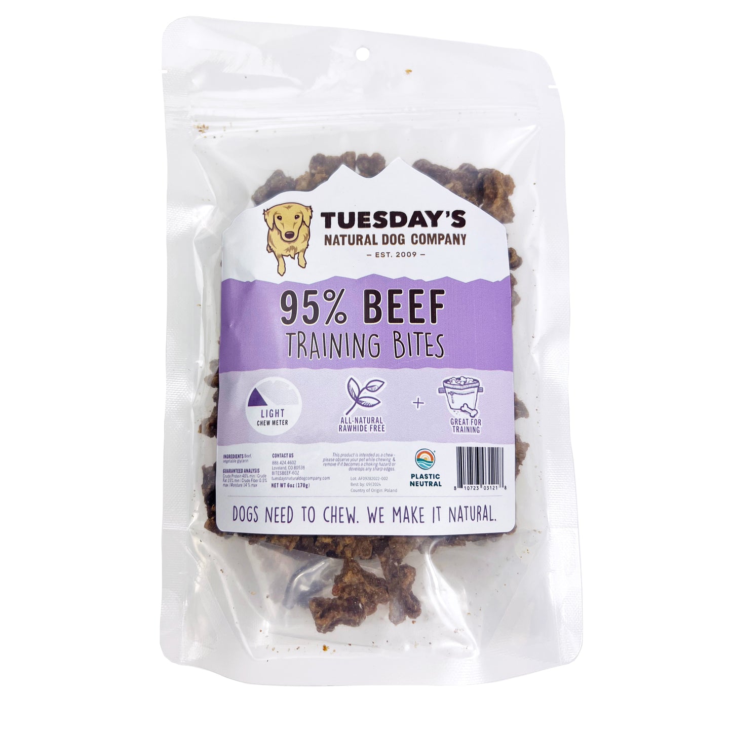 95% Beef Training Bites - 6 oz - EACH