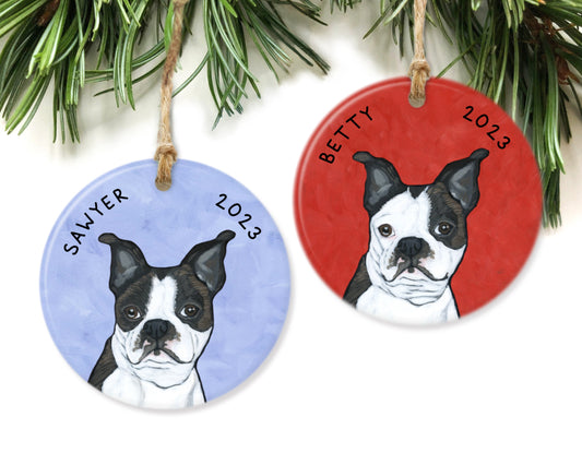 Boston Terrier Ornament