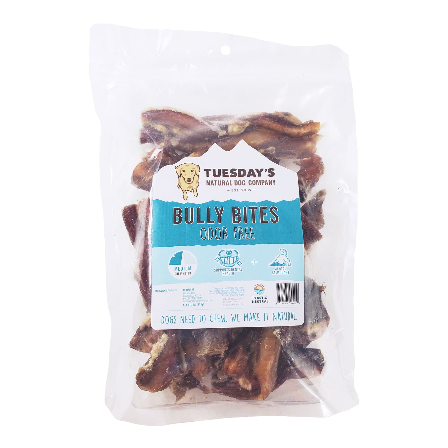 Odor Free Bully Bites - 16 oz- EACH