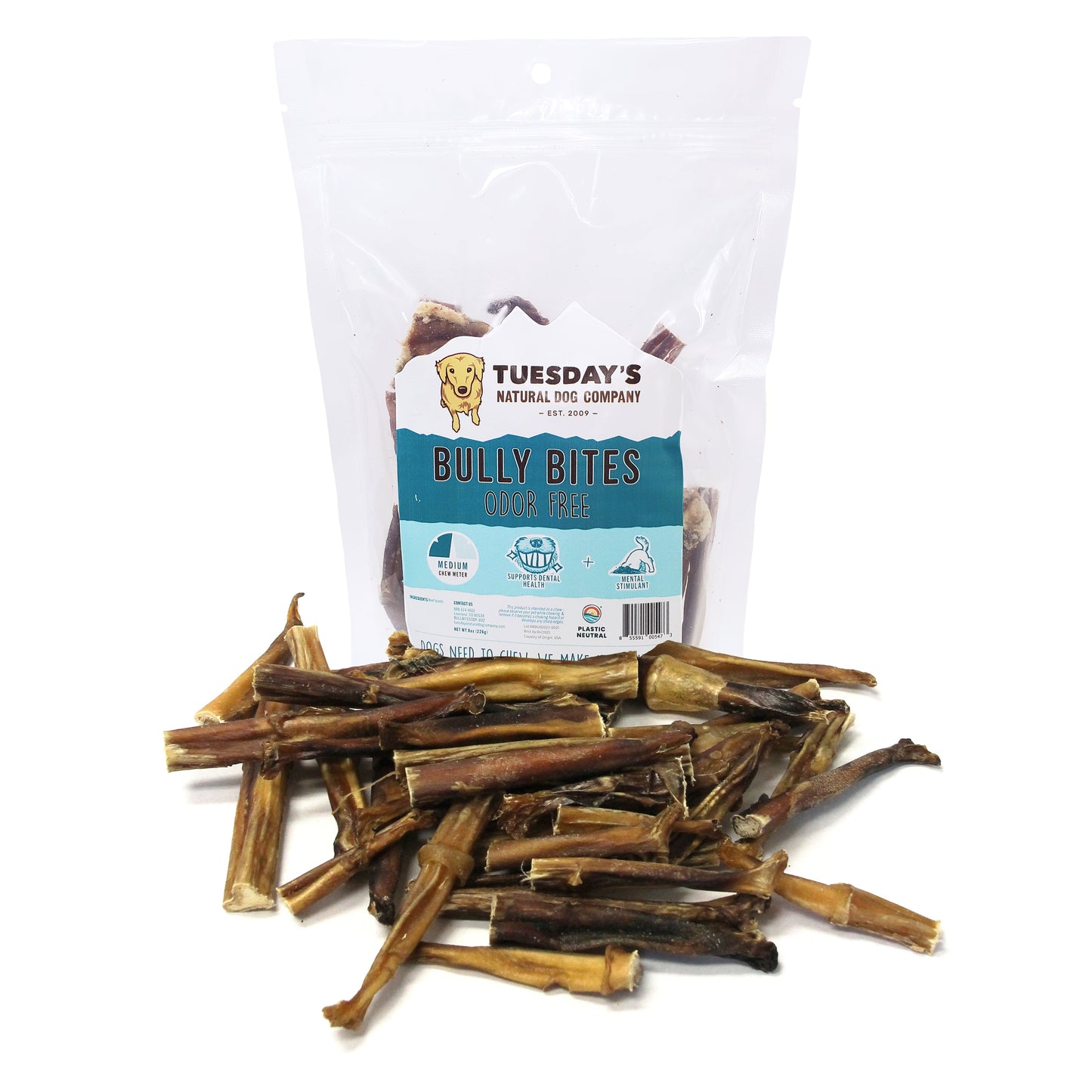 Odor Free Bully Bites - 8 oz - EACH